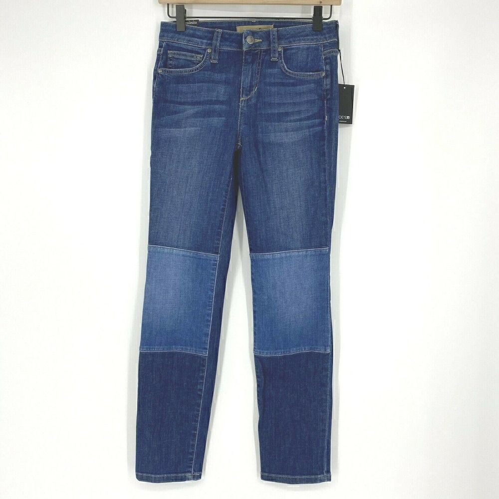 Joes Jeans Straight Ankle Knee Patch